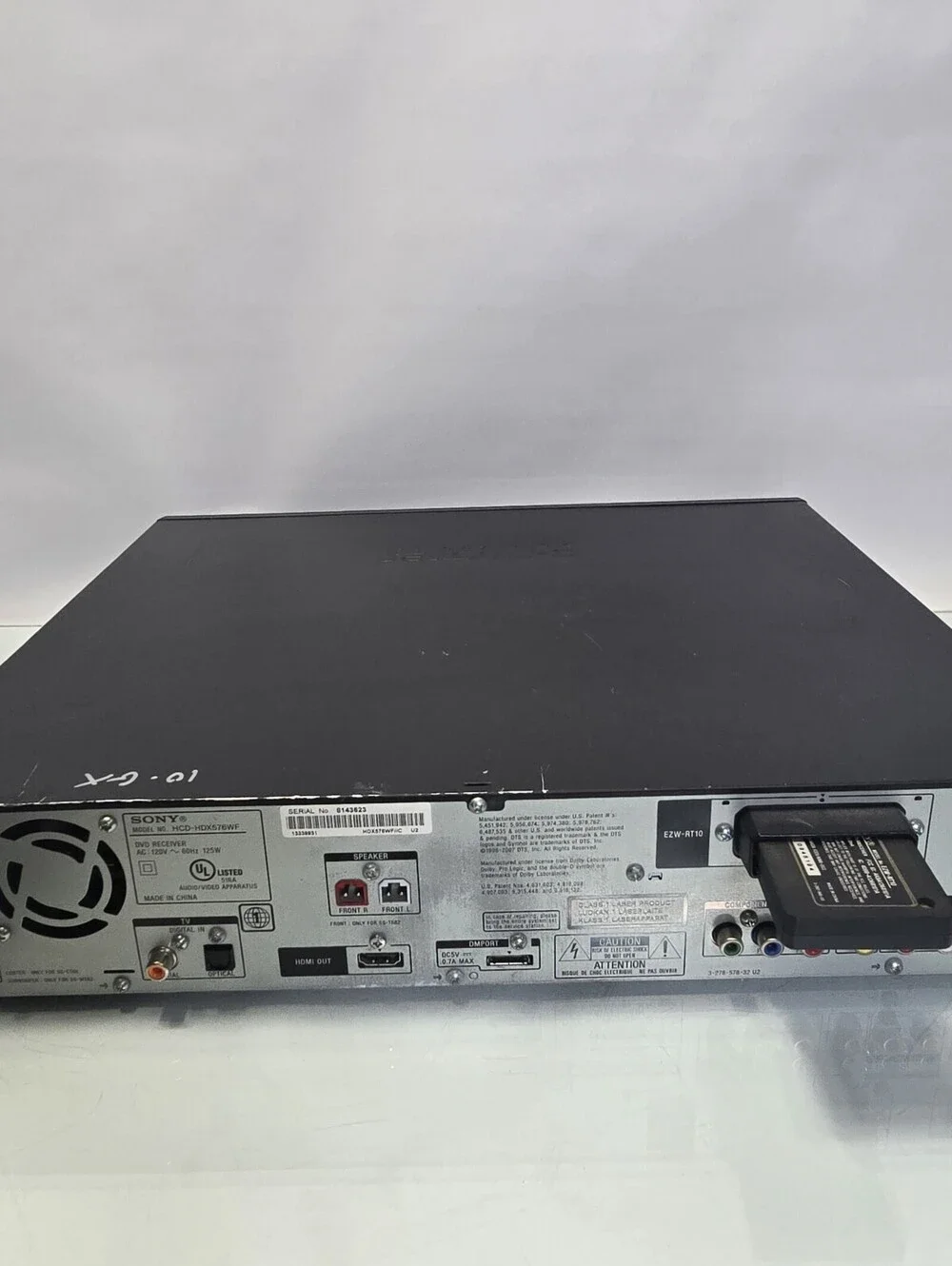 Sony DAV-HDX576WF 5-Disc DVD Home Theater Receiver S-AIR EZW-RT10 HDMI Tested